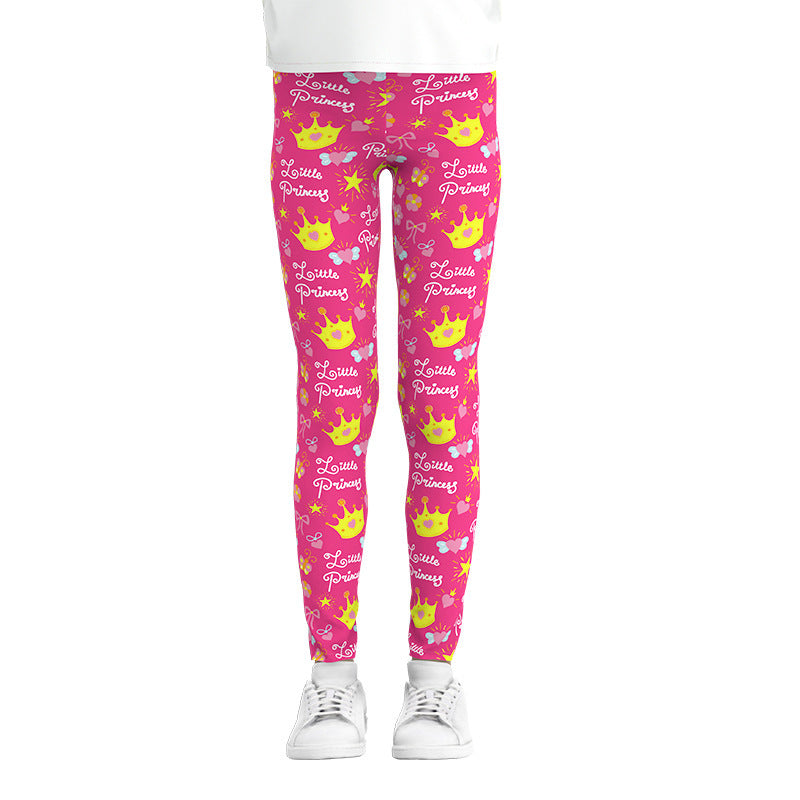 Digital Printing Leggings Girls Leggings Thin Stretch Pants - Prime Warehouse