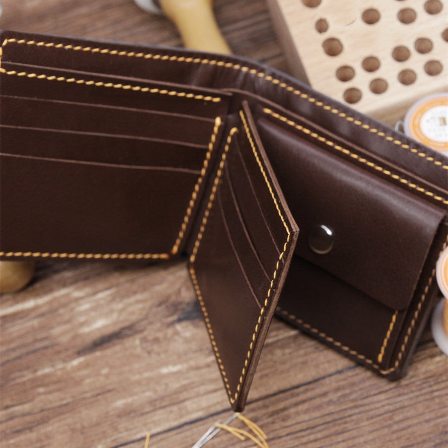 Homemade DIY Crafted Wallet with Real Leather - Prime Warehouse