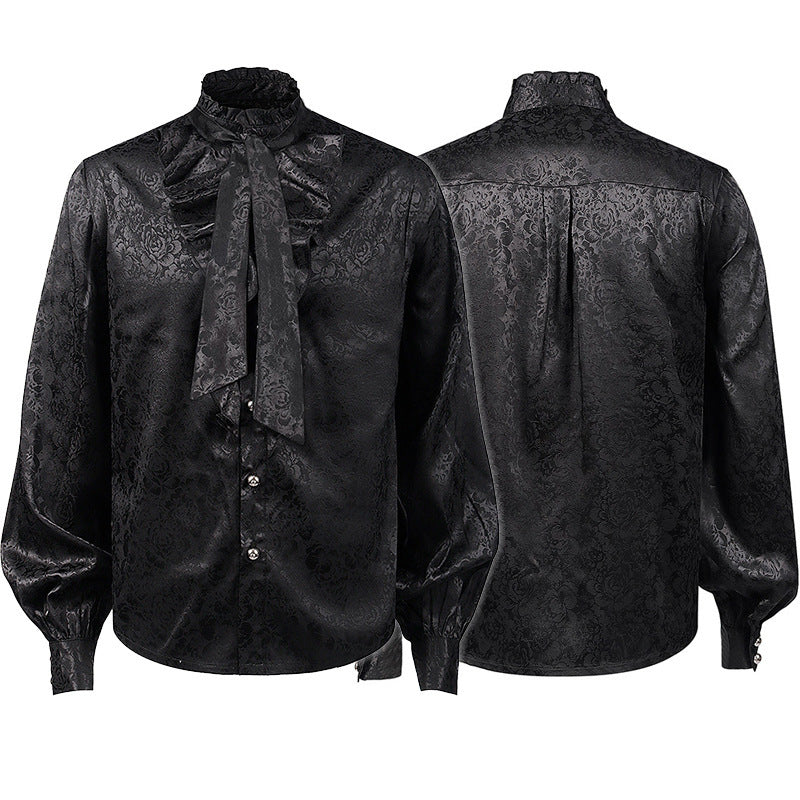 Medieval Costume Men's Pleated Shirt Costume - Prime Warehouse