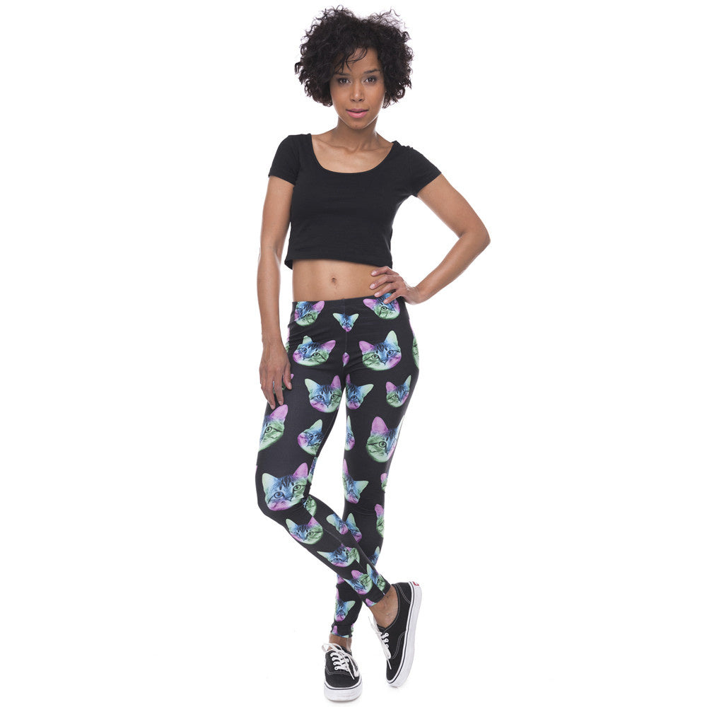 Cat sports leggings - Prime Warehouse