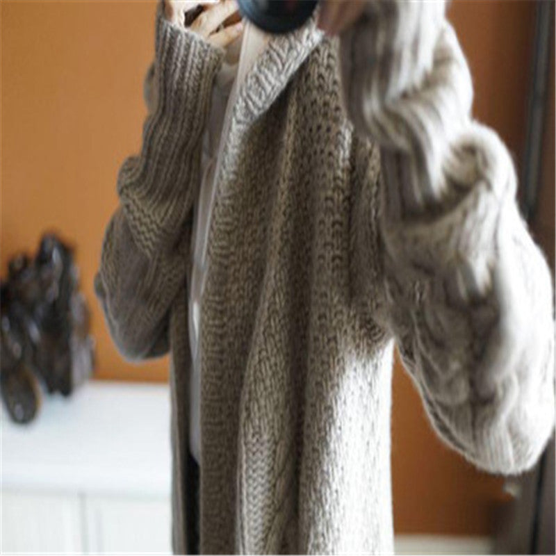 Loose wool hoodie