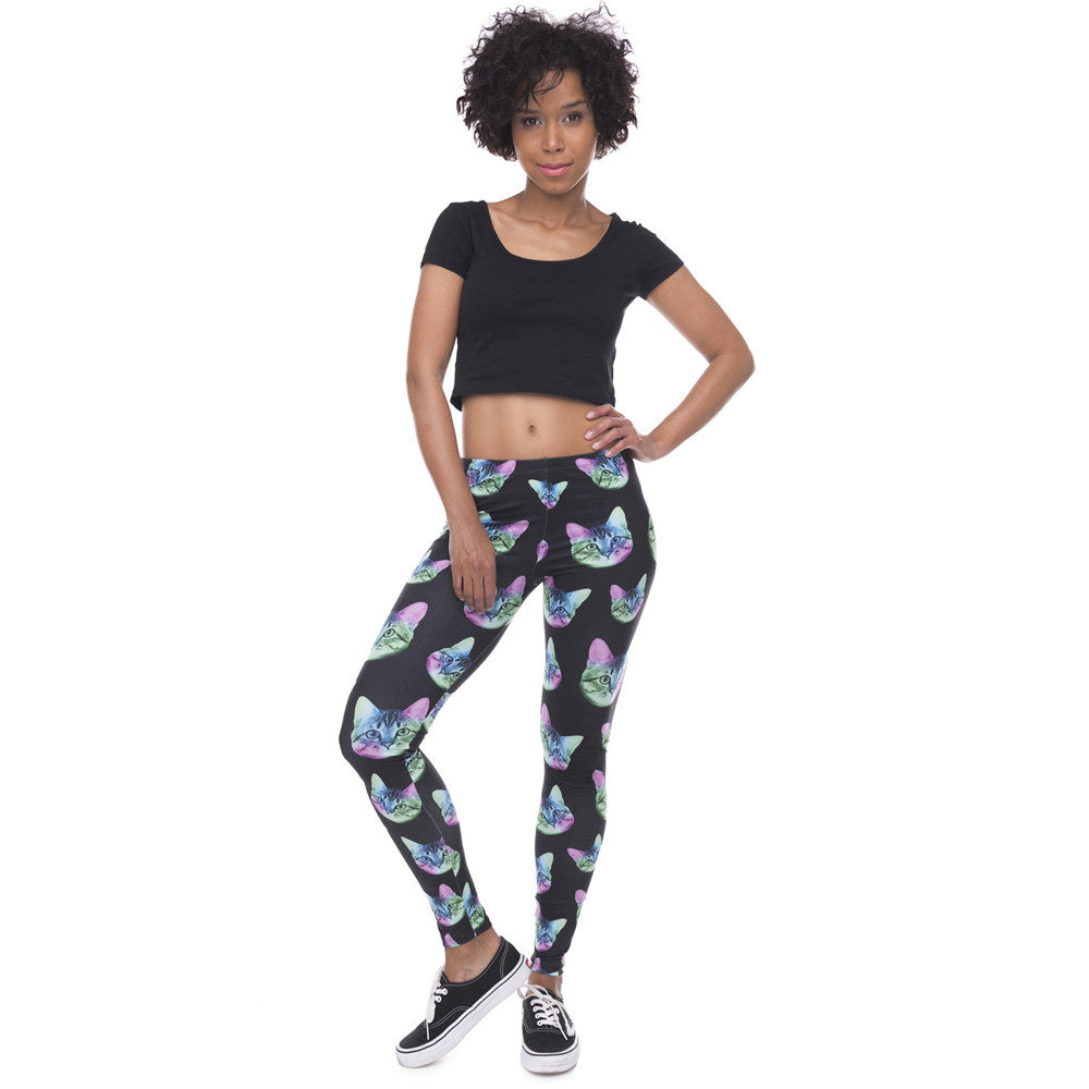 Cat sports leggings - Prime Warehouse