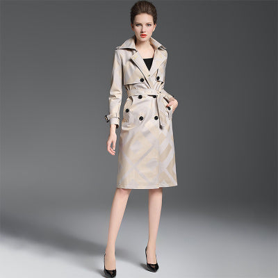 Double-breasted long jacket for Women