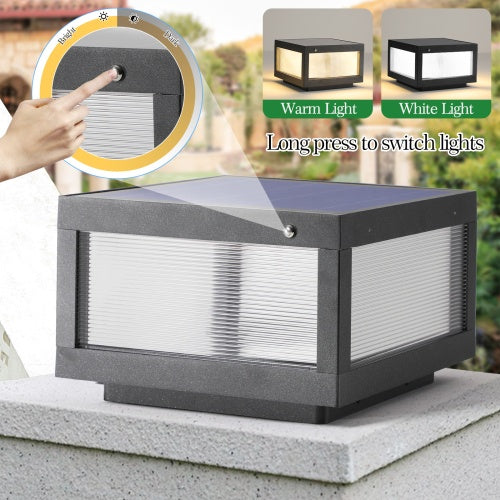 Solar-powered Outdoor Wall Light With Dimmable LED