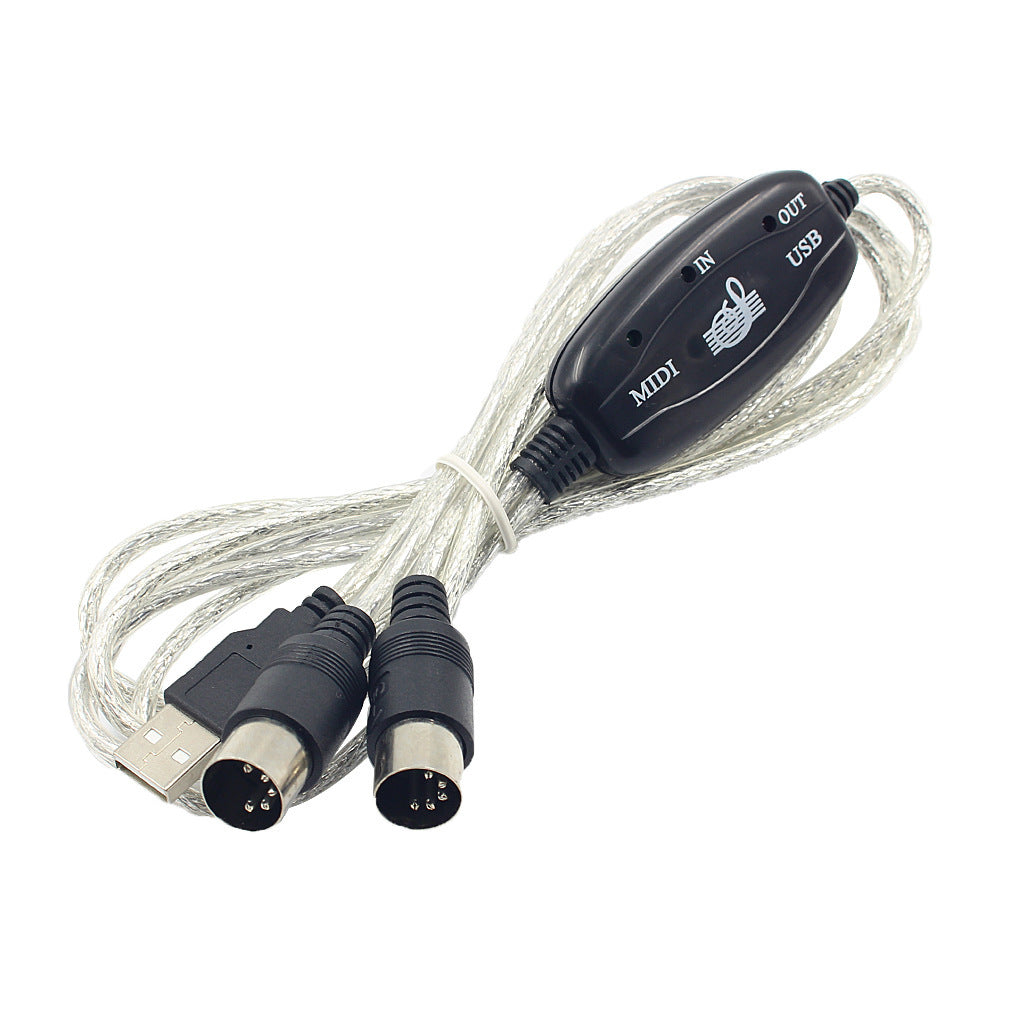 Electronic Keyboard Music Midi Adapter Cable Computer Music Editing Cable - Prime Warehouse
