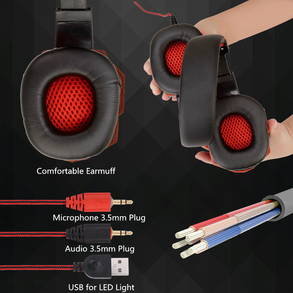 Computer PS4 Gaming Light-up Headset - Prime Warehouse