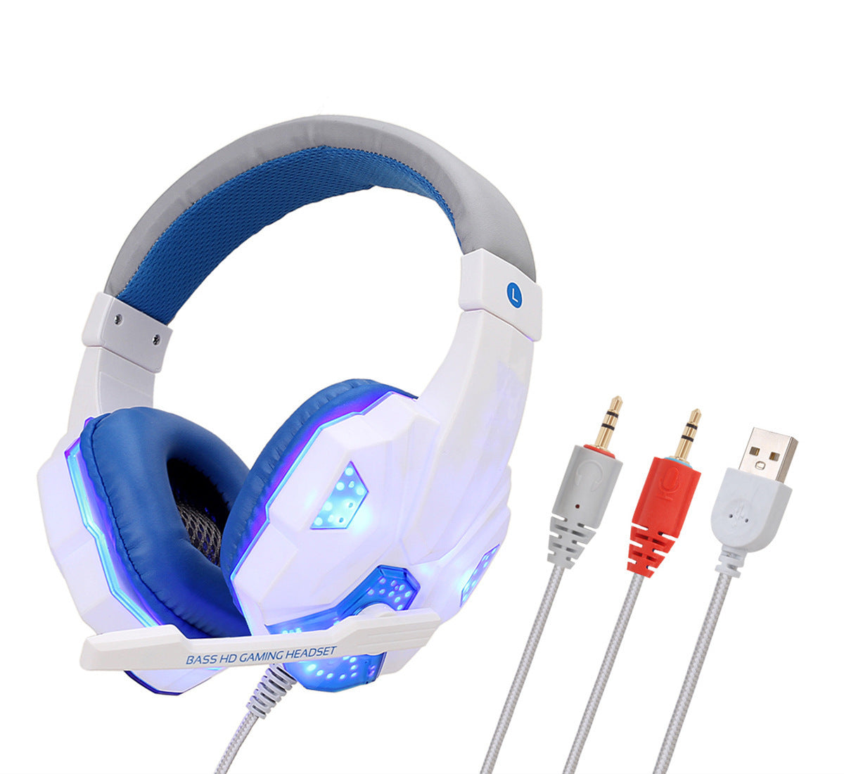 Computer PS4 Gaming Light-up Headset - Prime Warehouse