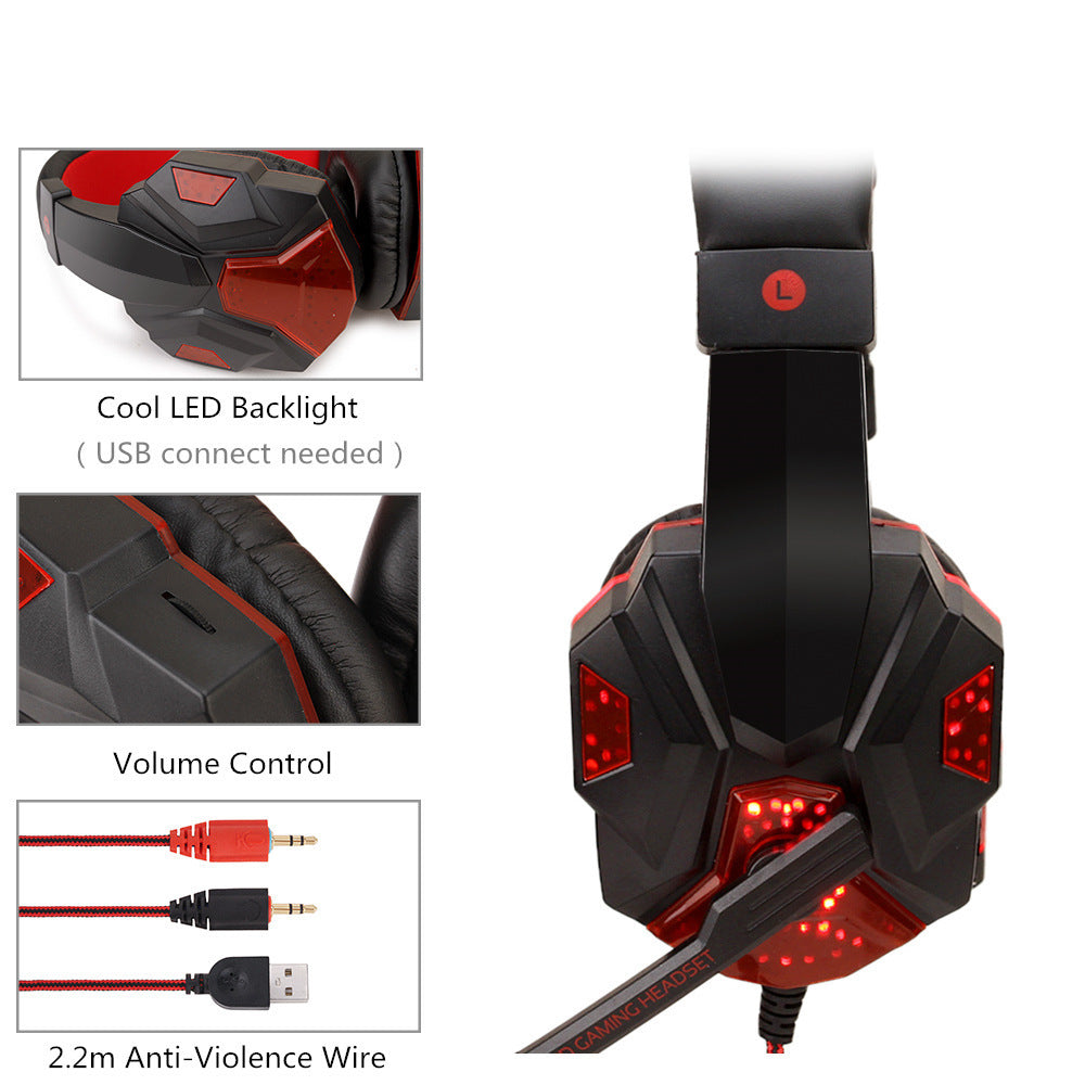 Computer PS4 Gaming Light-up Headset - Prime Warehouse