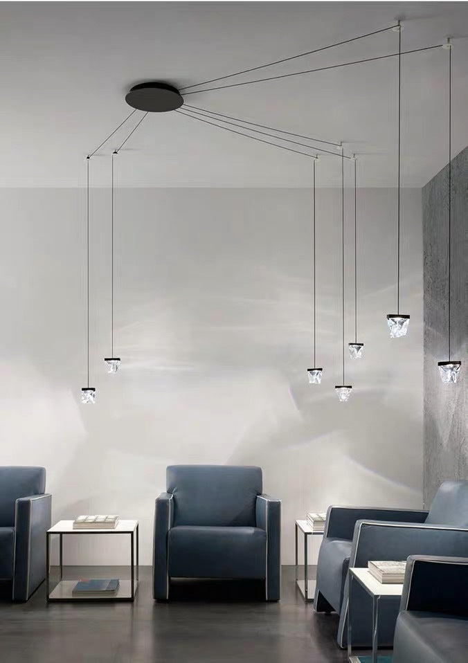 LED Crystal Wall Lamp Modern Minimalist Personality Background Decorative Wall Lamp - Prime Warehouse
