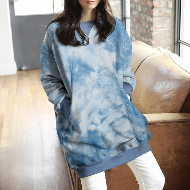 Women Casual Solid Sweatshirts Plus Size Tops Autumn - Prime Warehouse