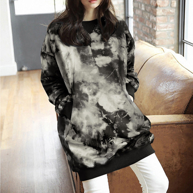 Women Casual Solid Sweatshirts Plus Size Tops Autumn - Prime Warehouse