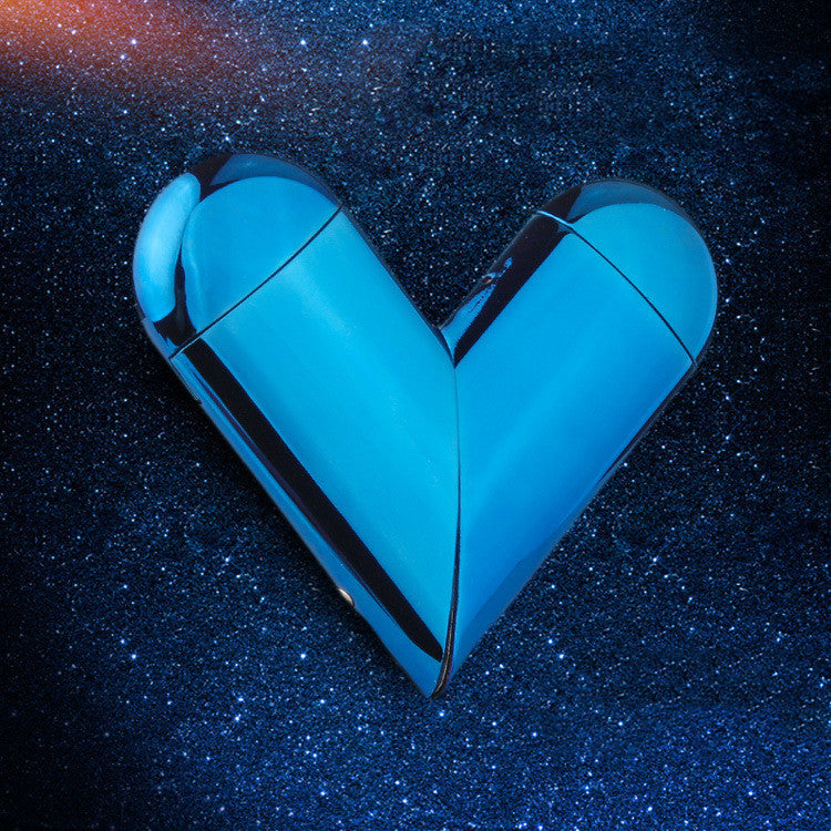 Heart Shape Gas-Electric Folding Lighter USB Electronic Charging Plasma Lighter Flame Butane Gas Lighter Gadgets For Lover - Prime Warehouse