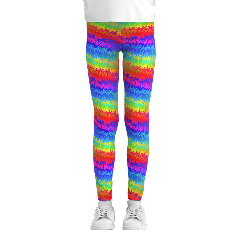Digital Printing Leggings Girls Leggings Thin Stretch Pants - Prime Warehouse