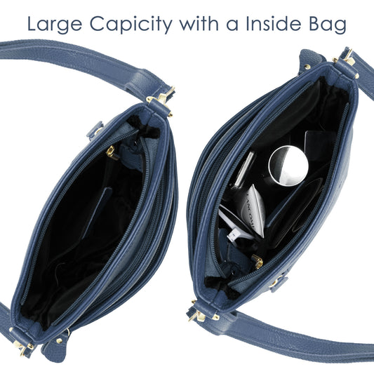 Women's Multi-purpose Genuine Leather Crossbody Bag