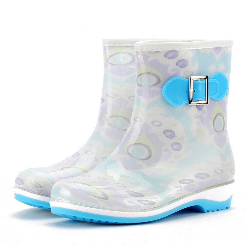 Rain boots warm mid tube snow boots - Prime Warehouse