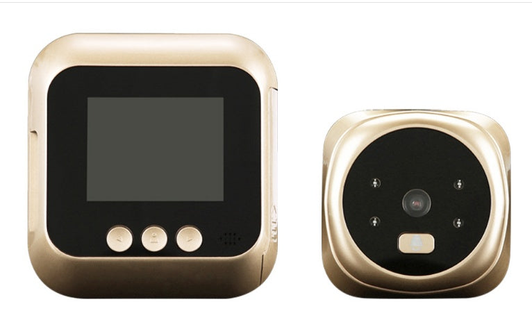 2.4 Inch Security Smart Doorbell Peephole Camera Electronic Cat Eye - Prime Warehouse