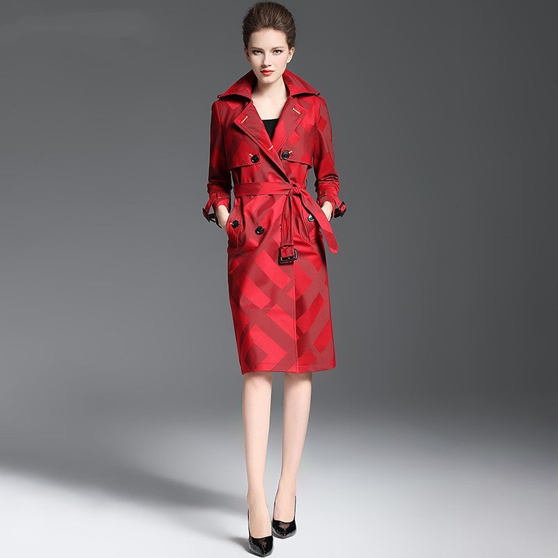 Double-breasted long jacket for Women