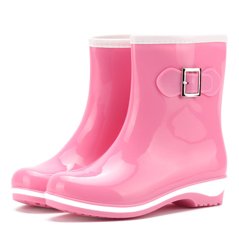 Rain boots warm mid tube snow boots - Prime Warehouse