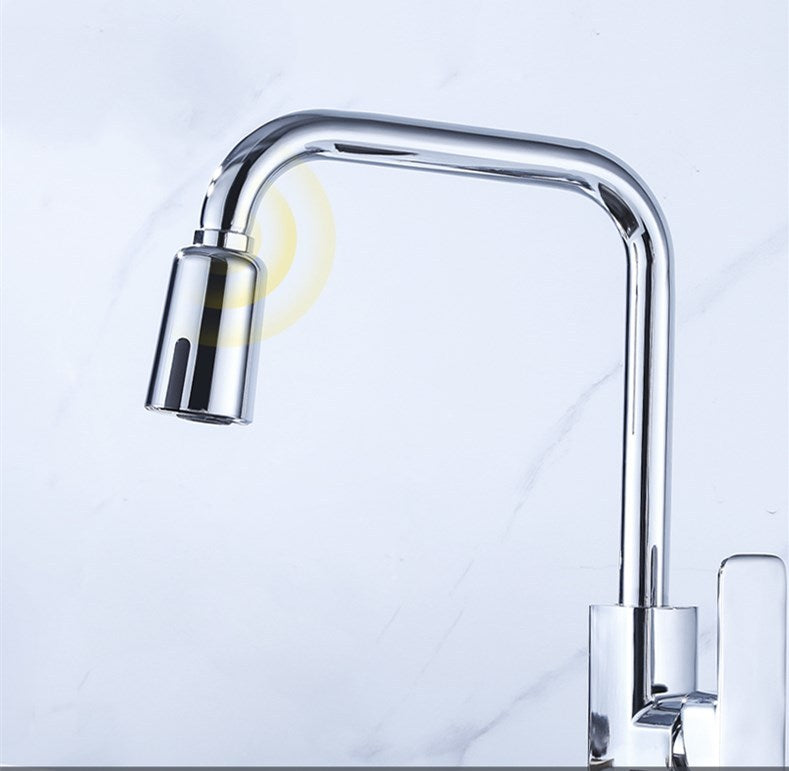 Intelligent sensor water saver kitchen hot and cold water faucet