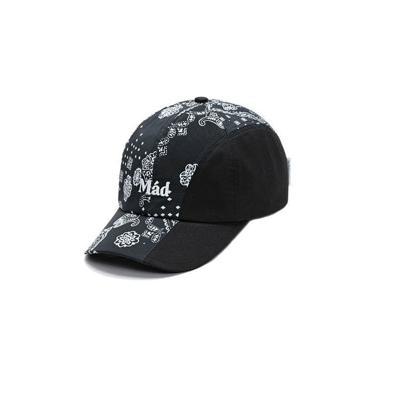 Cashew Flower Stitching Curved Eyebrow Baseball Hat - Prime Warehouse