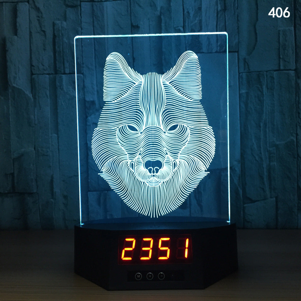 Explosion electronic products glowing dolphin 3d night light creative gift led wireless charging table lamp - Prime Warehouse