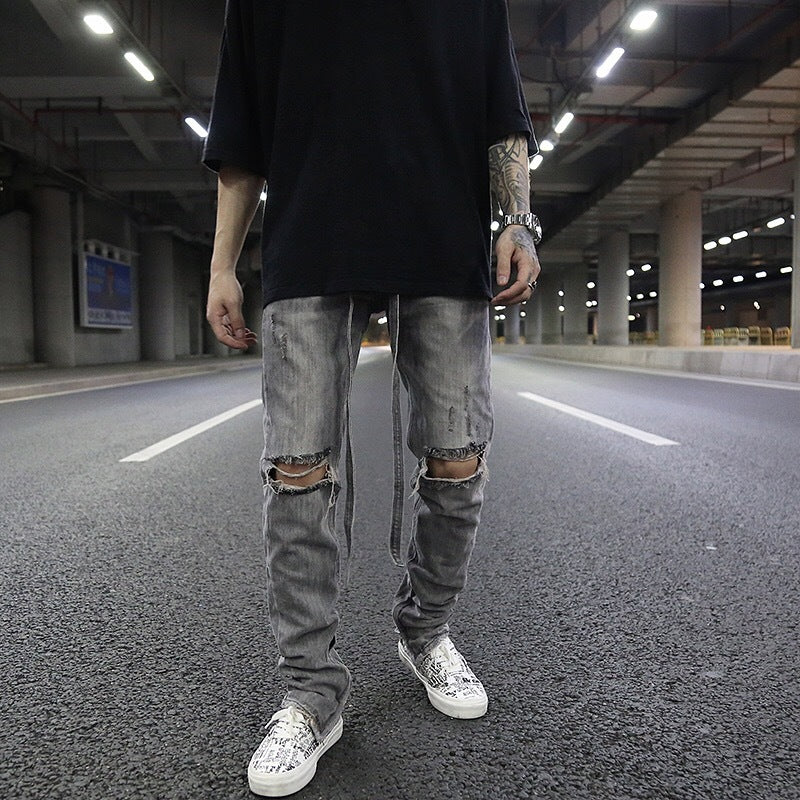 Zippered Jeans - Prime Warehouse