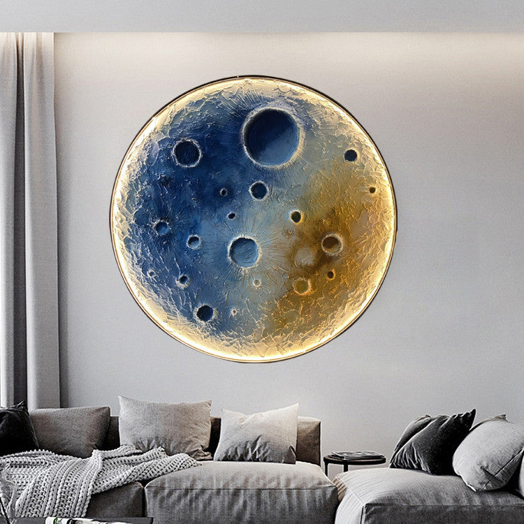 Round Wall Lamp Of Living Room Background Wall - Prime Warehouse
