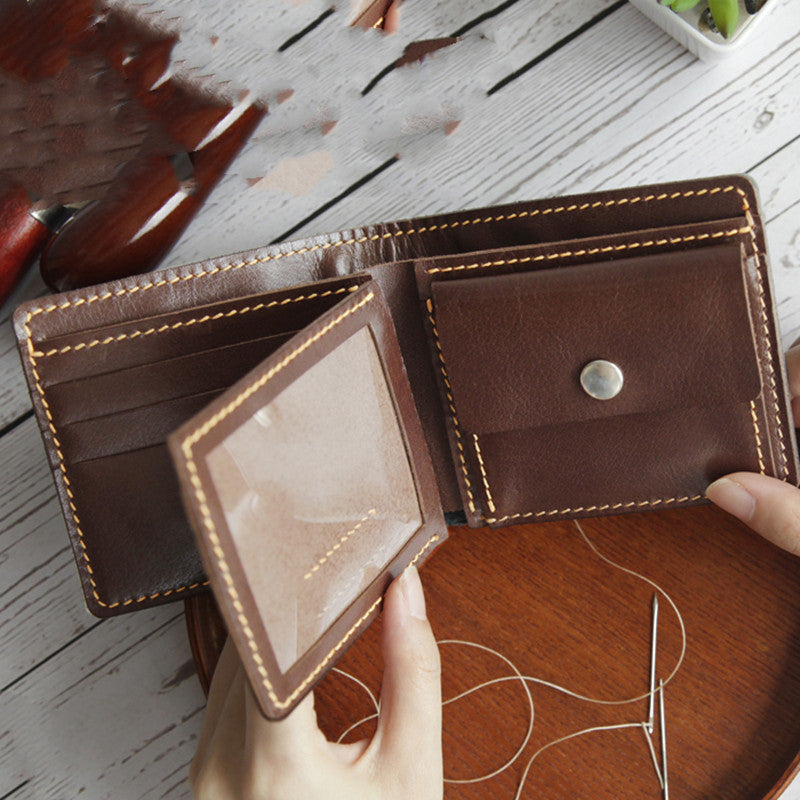 Homemade DIY Crafted Wallet with Real Leather - Prime Warehouse