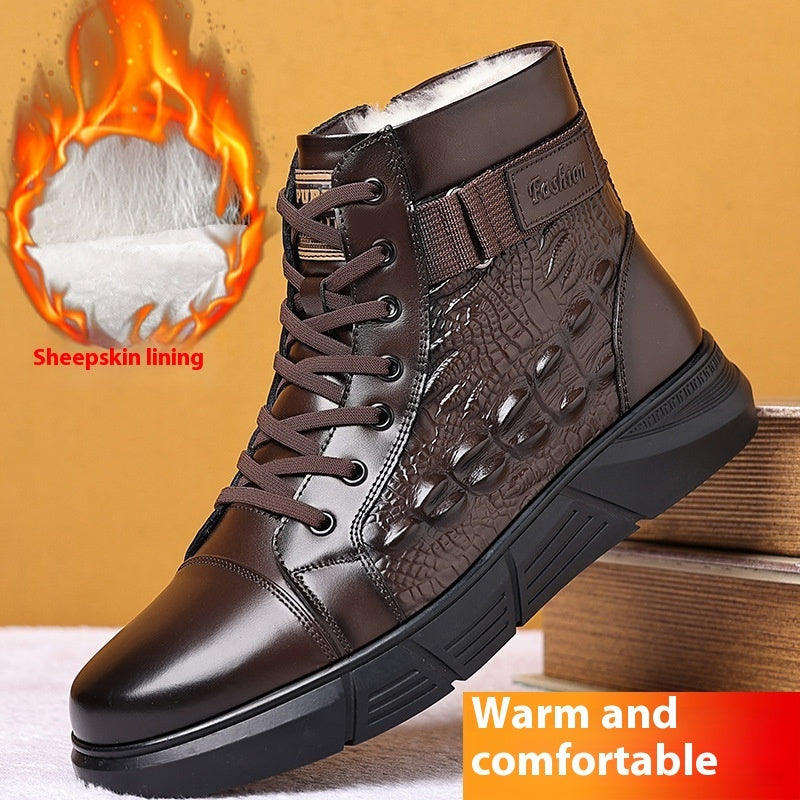 Fur Integrated Warm Snow Cotton Boots - Prime Warehouse