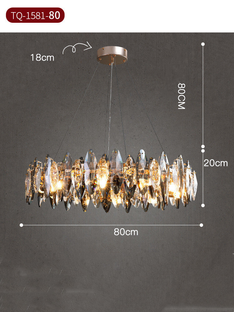 Living Room Light Luxury Crystal Modern Minimalist Chandelier - Prime Warehouse