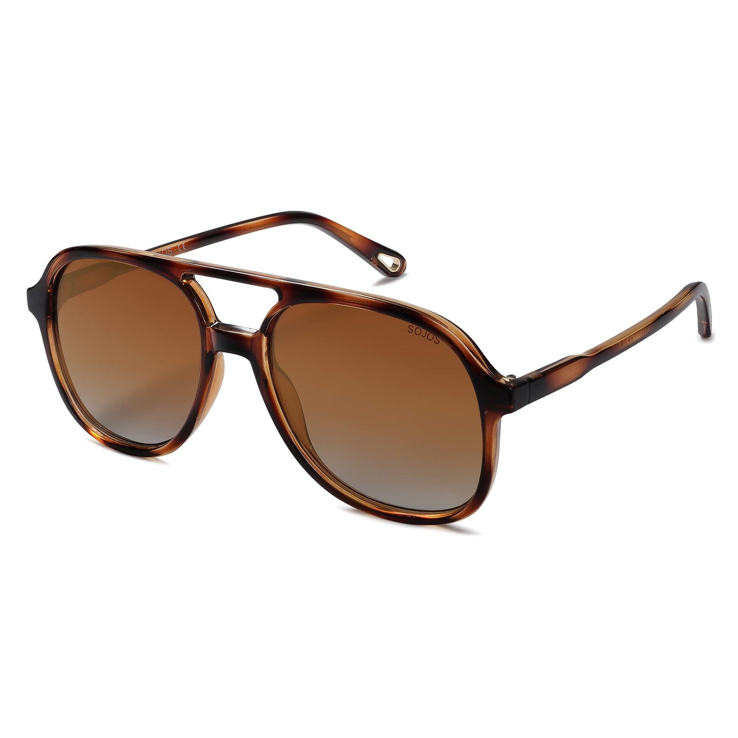 SOJOS Retro Polarized Aviator Sunglasses Womens Mens Classic 70s Vintage Trendy Square Aviators SJ2174