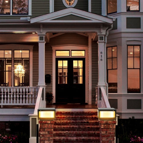 Solar-powered Outdoor Wall Light With Dimmable LED
