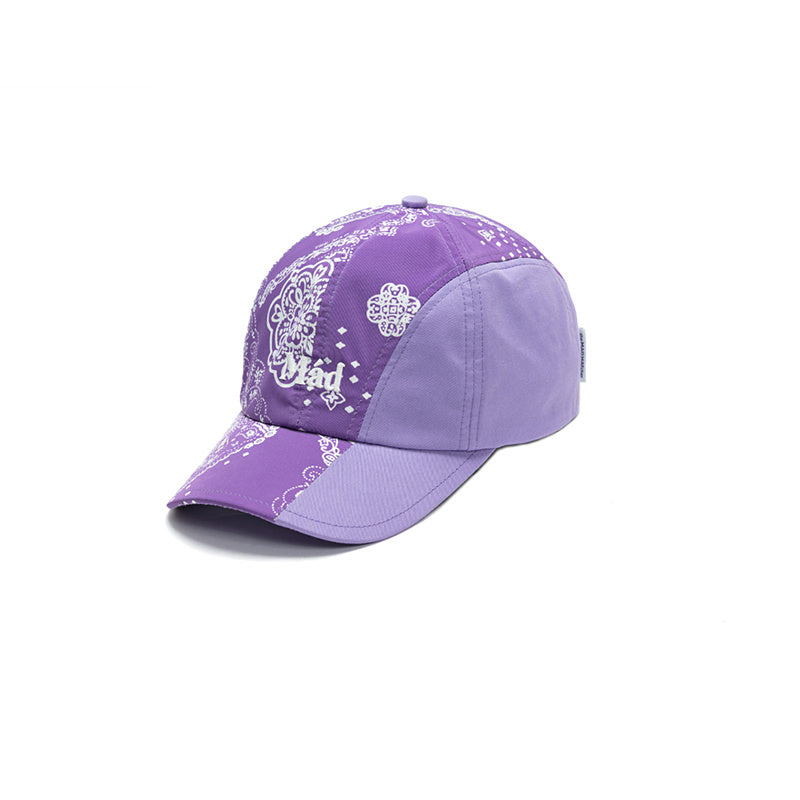 Cashew Flower Stitching Curved Eyebrow Baseball Hat - Prime Warehouse