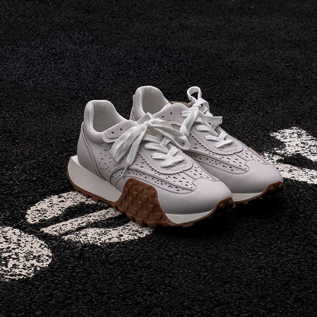 Retro Niche Thick-soled Jogging Casual Color-blocking Sneakers - Prime Warehouse