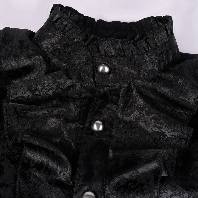 Medieval Costume Men's Pleated Shirt Costume - Prime Warehouse