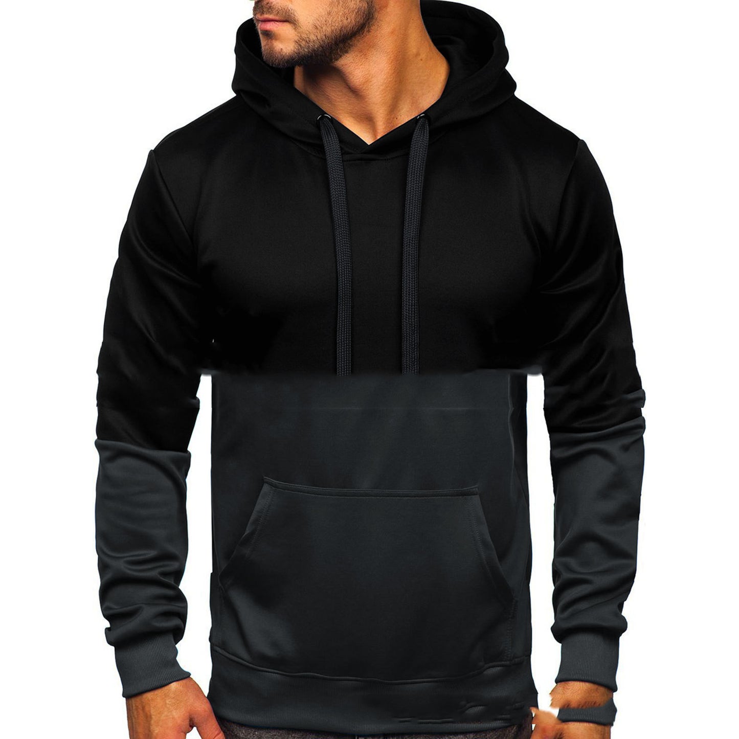 Color Block Hooded Couple Wear Sports Casual Sweater - Prime Warehouse
