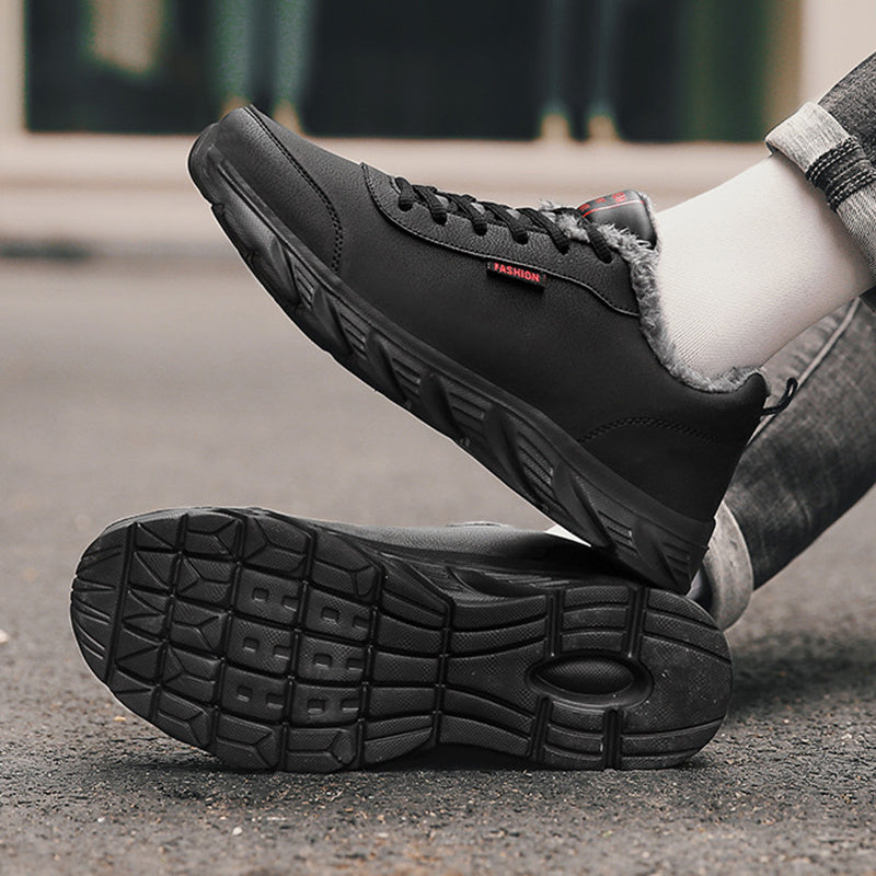 Men Sneakers Winter Warm Sports Shoes With Plush - Prime Warehouse
