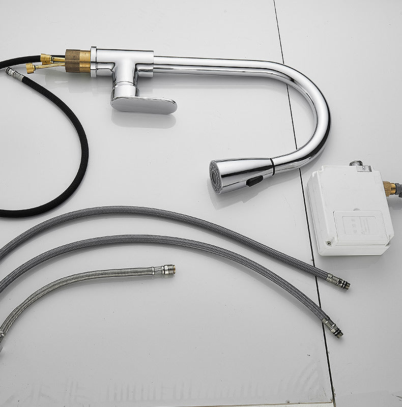Kitchen Touch Sensor Faucet Sensor Pulls Rotates Hot And Cold