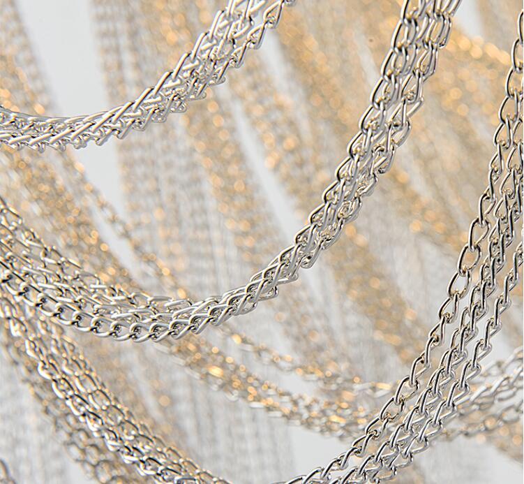 Nordic Light Luxury Tassel Aluminum Chain Living Room Ceiling - Prime Warehouse
