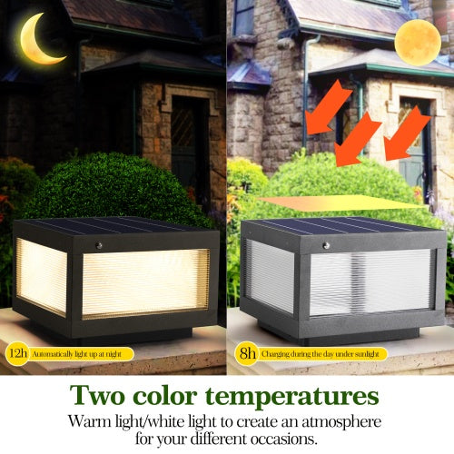 Solar-powered Outdoor Wall Light With Dimmable LED