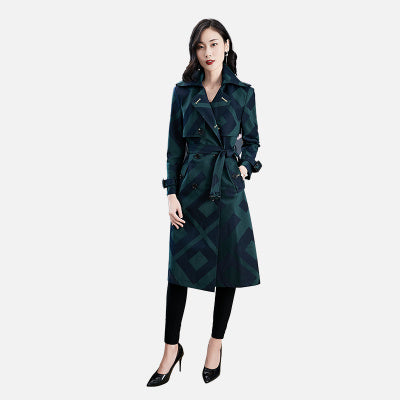 Double-breasted long jacket for Women