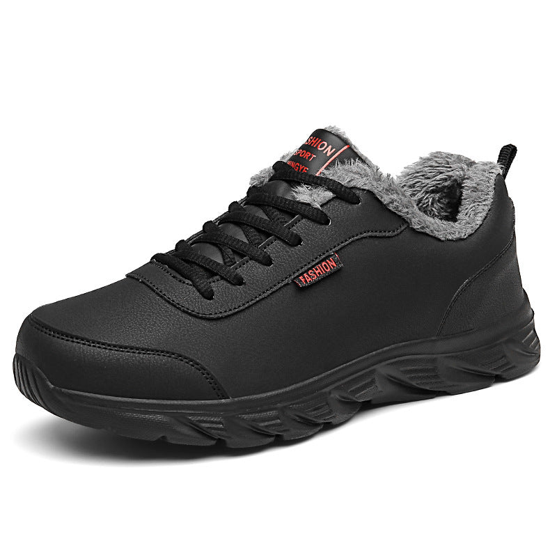 Men Sneakers Winter Warm Sports Shoes With Plush - Prime Warehouse