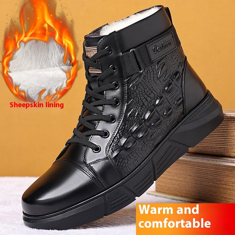Fur Integrated Warm Snow Cotton Boots - Prime Warehouse