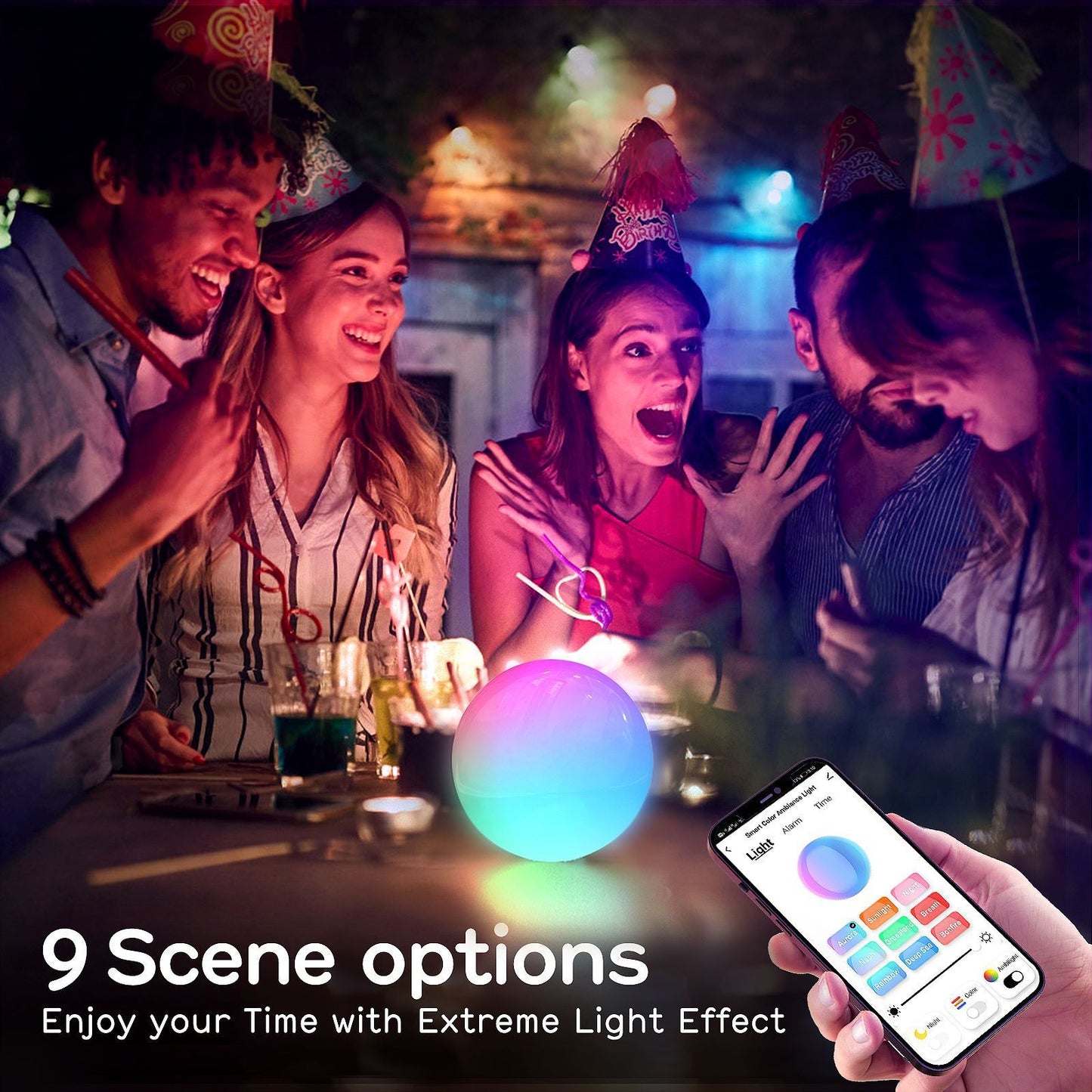 LED Color Atmosphere Lamp Indoor Colorful Table Lamp Night Light - Prime Warehouse
