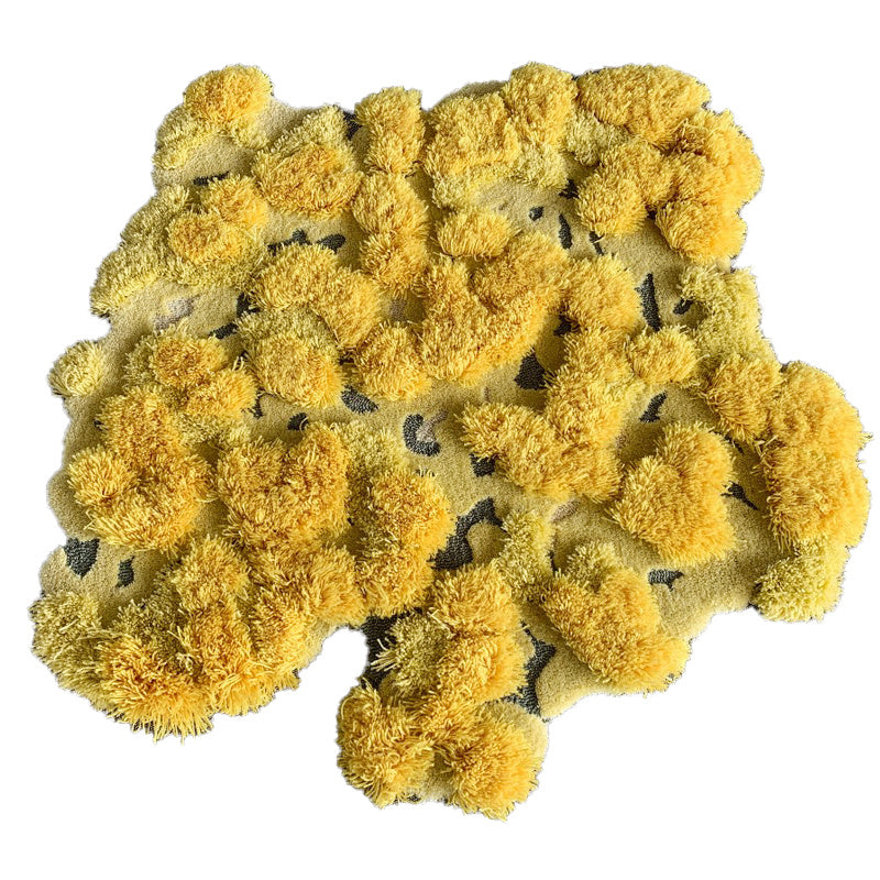 Round Moss Forest Living Room Bedroom Bed Wool Carpet - Prime Warehouse