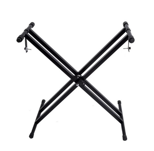 X-type Adjustable Double-tube Electronic Organ Rack Double-tube Keyboard Stand - Prime Warehouse