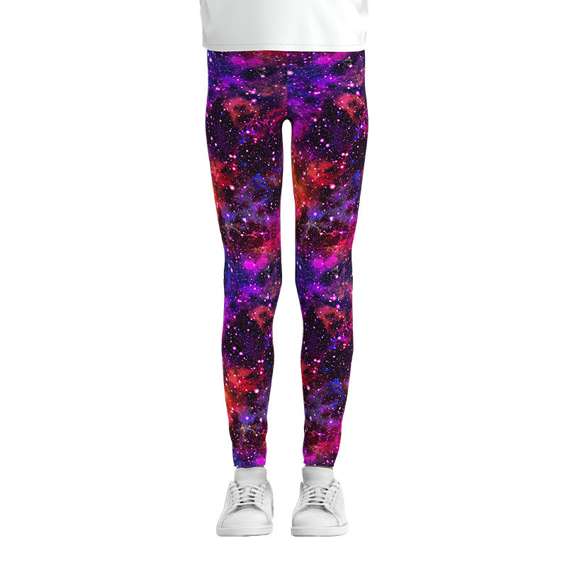Digital Printing Leggings Girls Leggings Thin Stretch Pants - Prime Warehouse