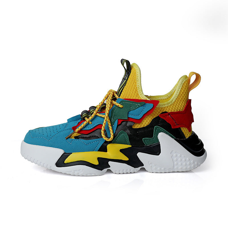 Thick-soled And Breathable Student Fly-woven Mesh Casual Sneakers - Prime Warehouse