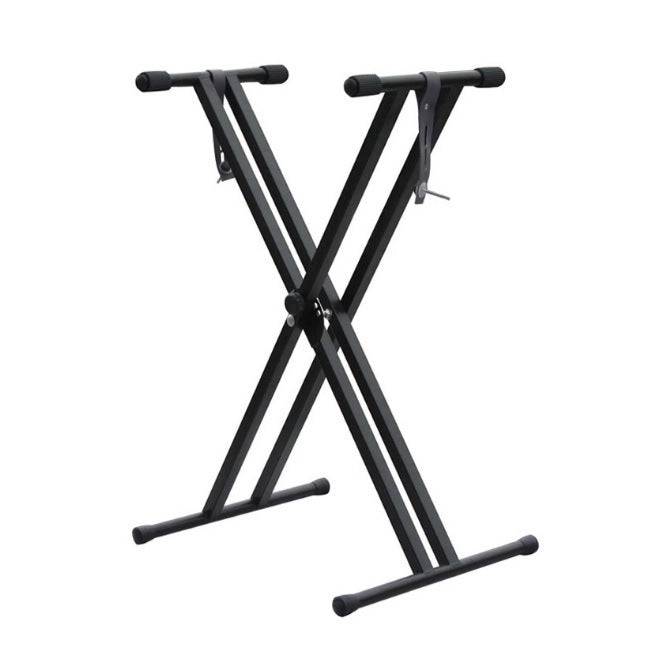 X-type Adjustable Double-tube Electronic Organ Rack Double-tube Keyboard Stand - Prime Warehouse
