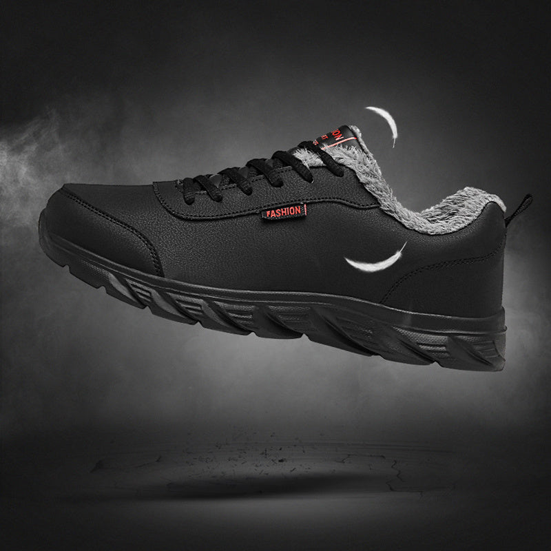 Men Sneakers Winter Warm Sports Shoes With Plush - Prime Warehouse